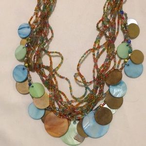 EsMar Beachy multi layered necklace